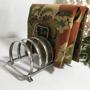 Vintage Silver Plate toast rack, Vintage silverplate toast caddy, silverplate bill holder, silver home Decor, Silver vanity decor