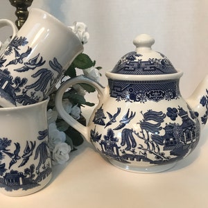 Churchill - Vajilla de porcelana «sauce azul», Multicolor