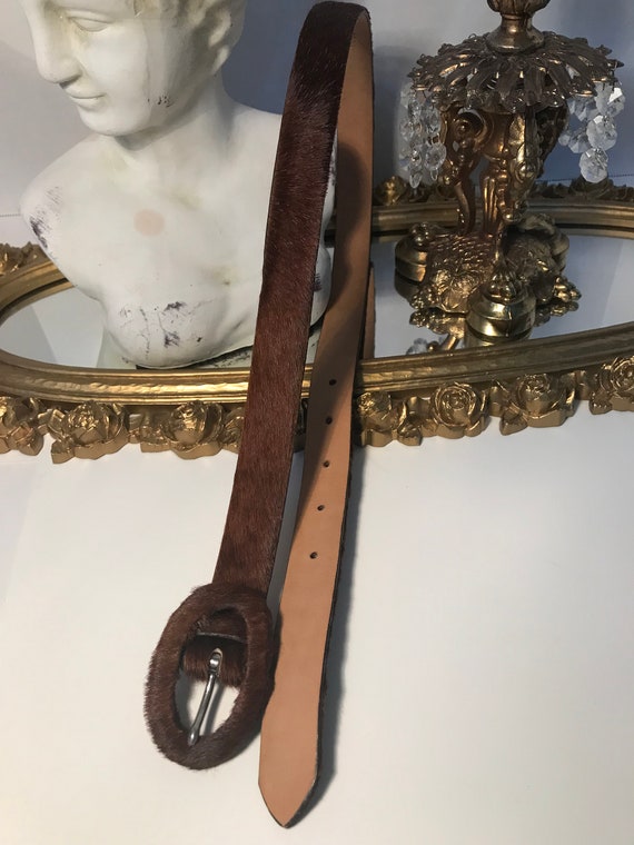 Henri Bendel Vintage Belt, Henri Bendel Pony Hair Belt  display picture 2