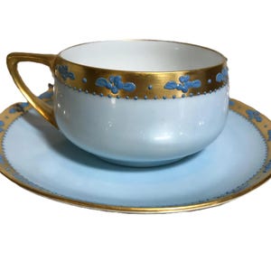 Vintage Rosenthal Selb Bavaria Donatello Blue and Gold Teacup and