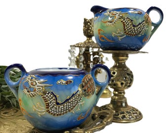 アンティーク ドラゴンウェア シュガーボウル モリヤマ 1920年代