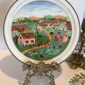 Villeroy & Boch Les Quatre Saisons, Villeroy and Boch The Four Seasons plate 1 Spring, Villeroy and Boch decorative wall plate
