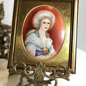 プロイセン王妃ルイーゼの肖像画プレート 1900年頃 カール・ティール