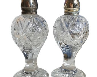 カットクリスタル ソルト＆ペッパーシェーカー # 22767 - Etsy 日本