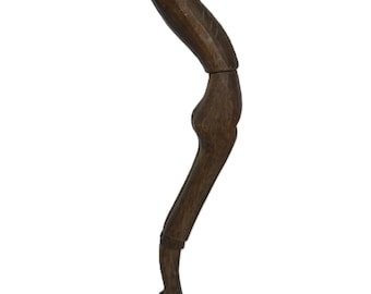 Vintage Mid Century hand carved wood Matador statue, Vintage J. Pinal style wooden sculpture of matador bullfighter, matador statue figurine