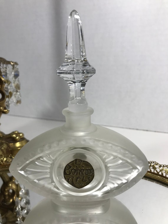 Vintage Arly La Boheme Paris glass perfume bottle… - image 3