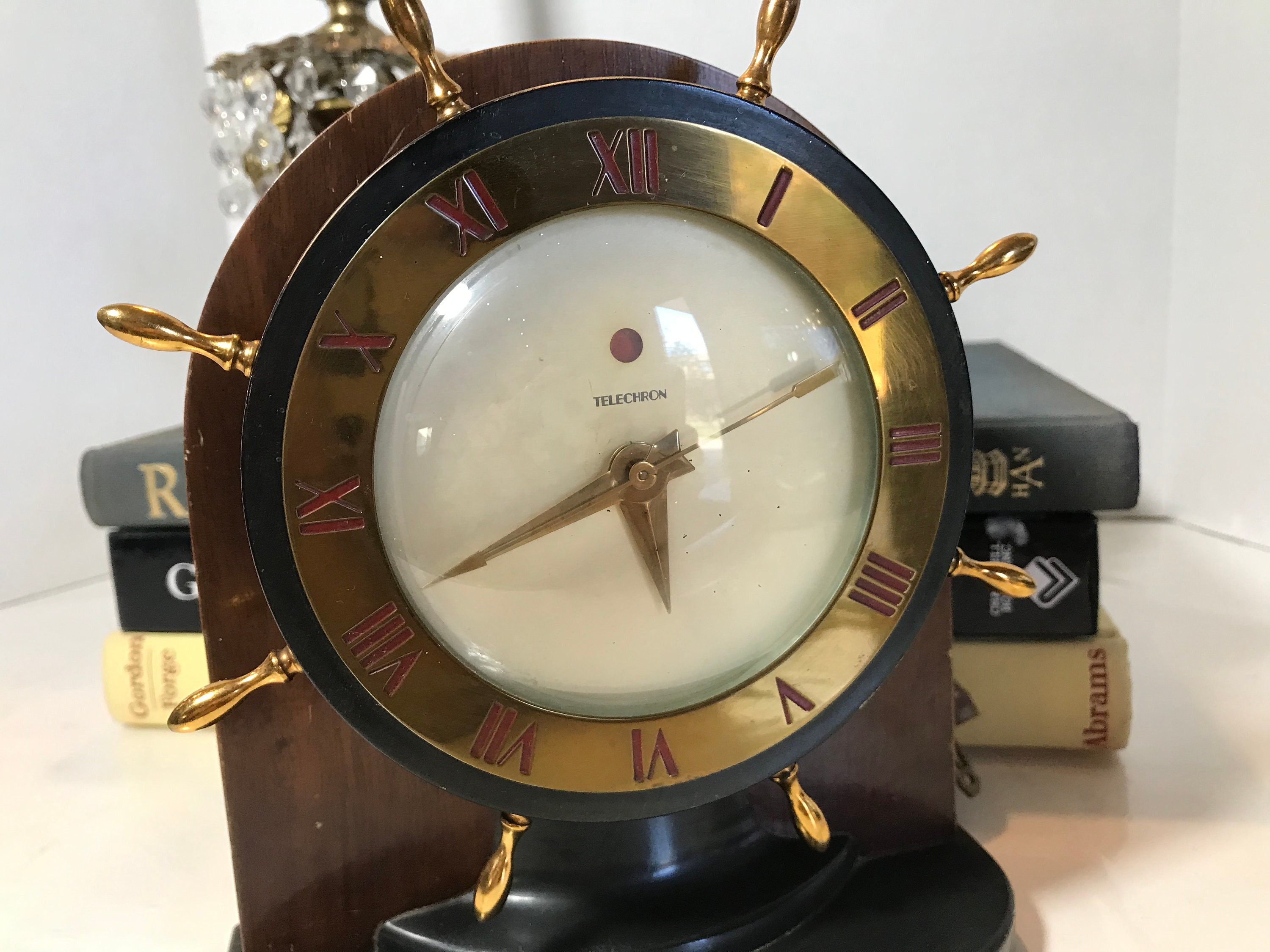 Vintage 1940s Telechron Electric Clock, Vintage 1940s Warren