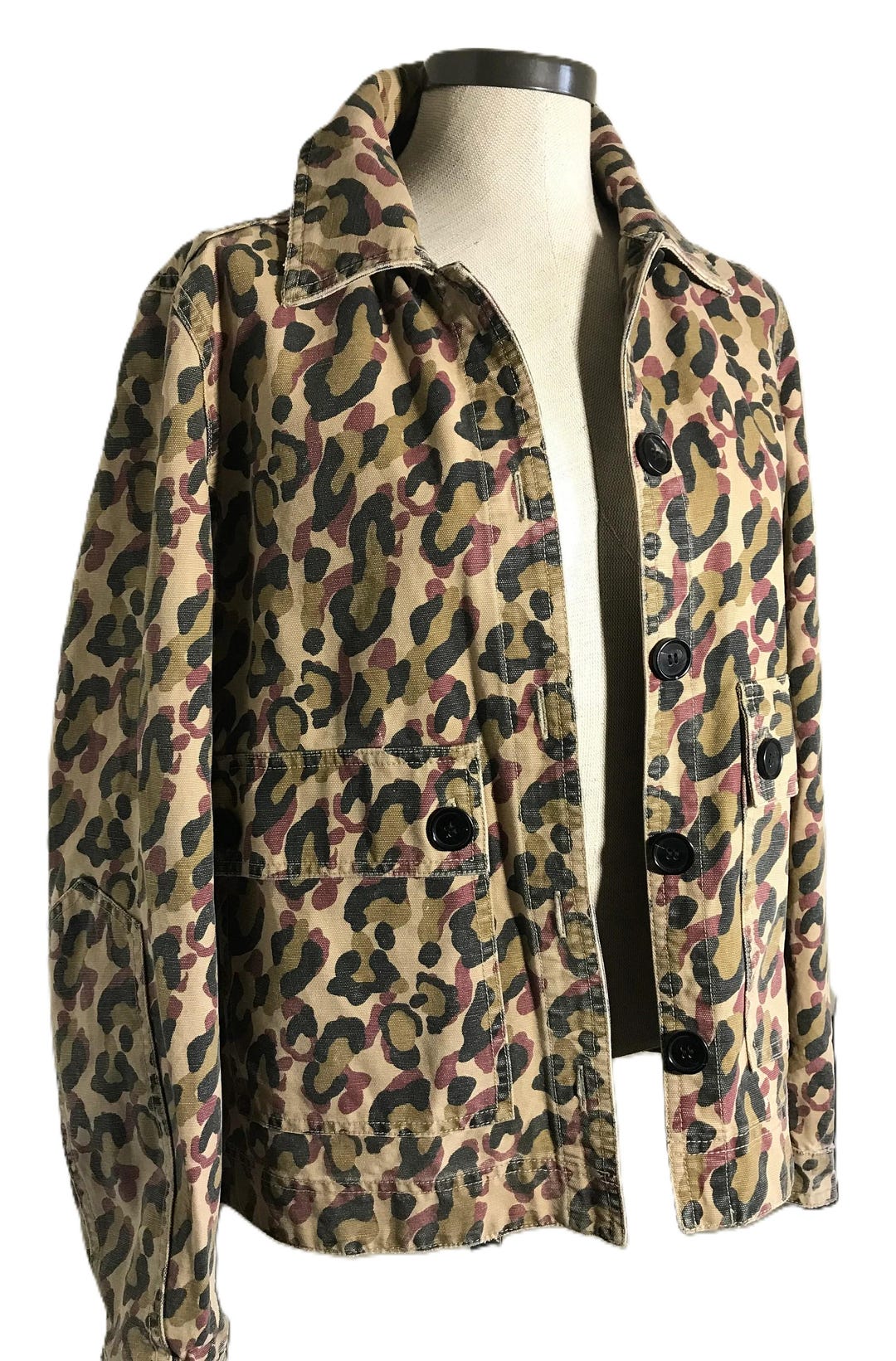 Veronica Beard Jacket, Veronica Beard Jeans Denim Leopard Jacket