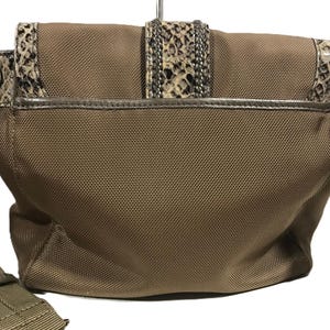 Bolso bandolera Brighton, bolso Brighton, bolso de lona de nailon Brighton, bolso bandolera de lona Brighton, bolso de mano de piel de serpiente Brighton imagen 6