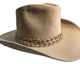 Vintage 1970s Levi Strauss suede look cowboy western hat with Levi Rivet on band, never worn, Vintage 70s Levi tan suede like cowboy hat