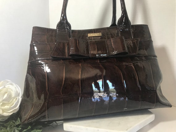 Kate Spade brown purse, Kate Spade patent leather… - image 4