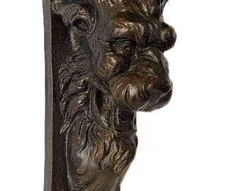 ヴィンテージ 壁掛けライオン スコンス - 石膏シェルフブラケット