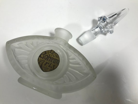 Vintage Arly La Boheme Paris glass perfume bottle… - image 2