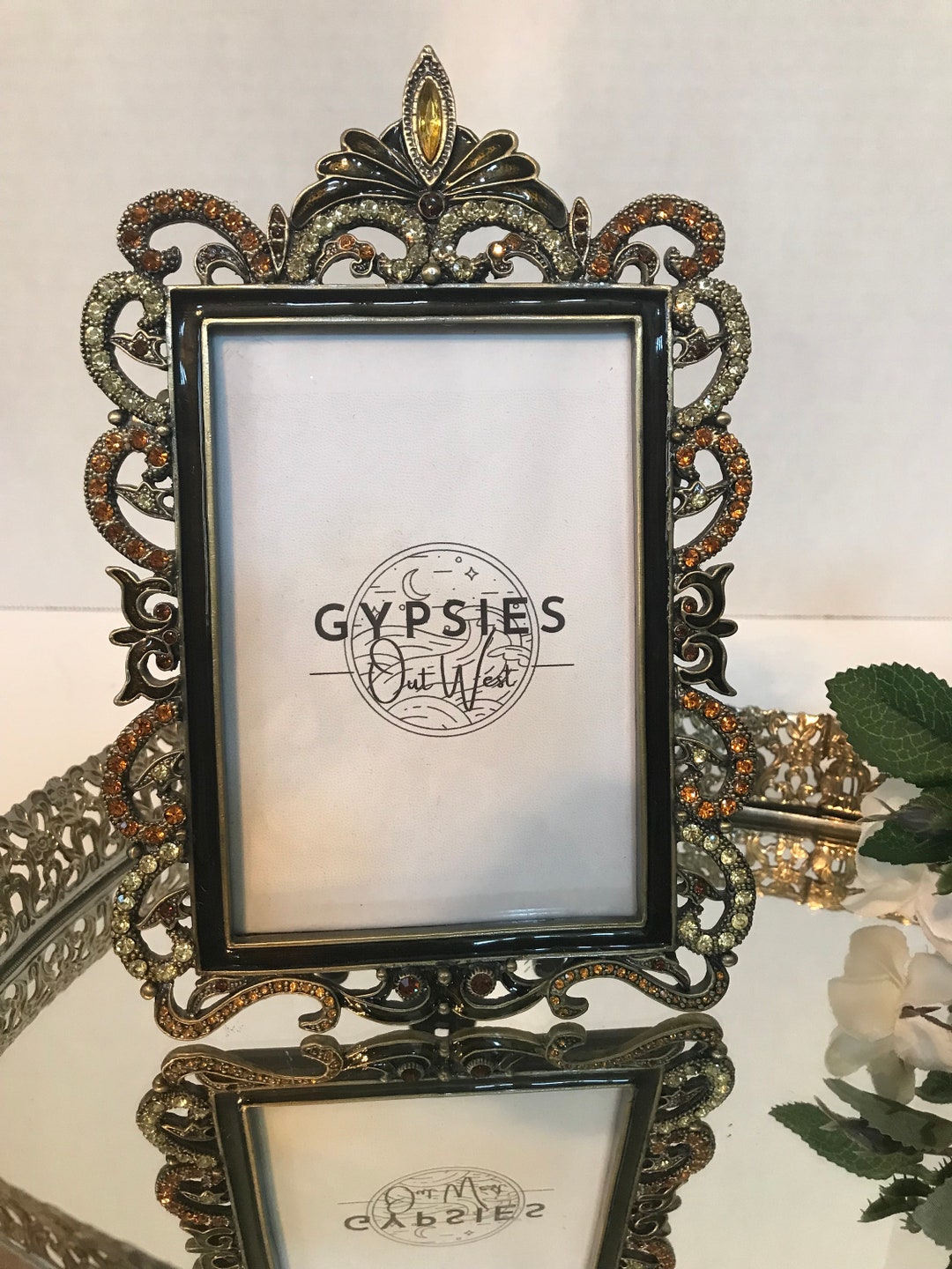 Vintage Tizo Jeweled Picture Frame Vintage Hollywood Regency Etsy