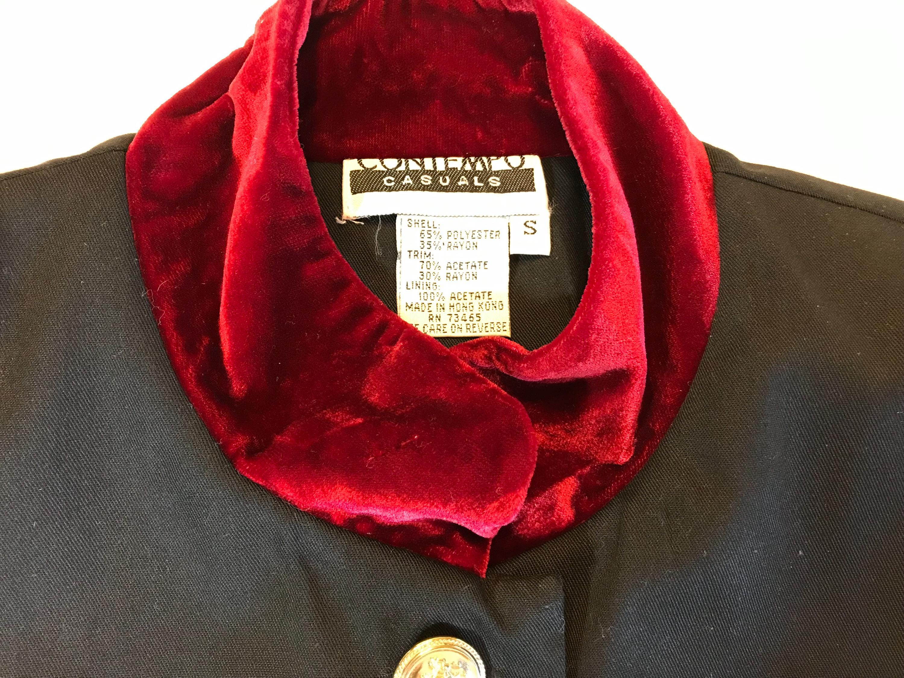 Contempo Casuals authentic Vintage Red Velvet beret Classic Vintage Styled Beret 1940s.1950s,1960s – Rock n Romance main image 4