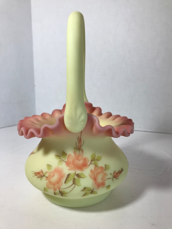 フェントン フリルバスケット(花柄)