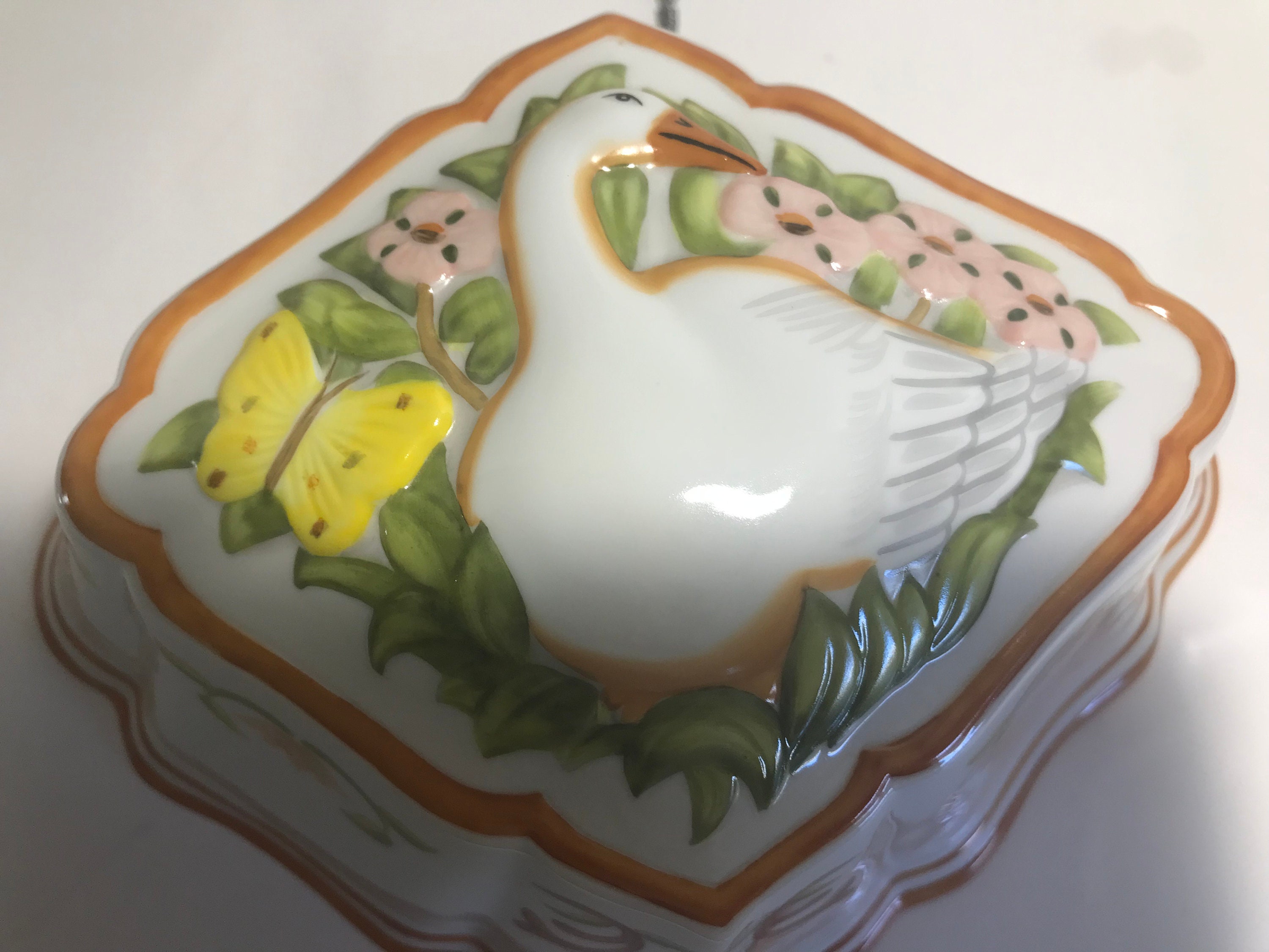 Moule Vintage En Céramique Duncan SM 948 – Pour Cornouiller Et Oiseaux – Pièce Déco