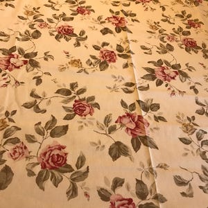 Richloom English Country Rose cotton home decor fabric, original screen print design by Richloom, Richloom floral fabric, 54x432&quot;, 12 yards