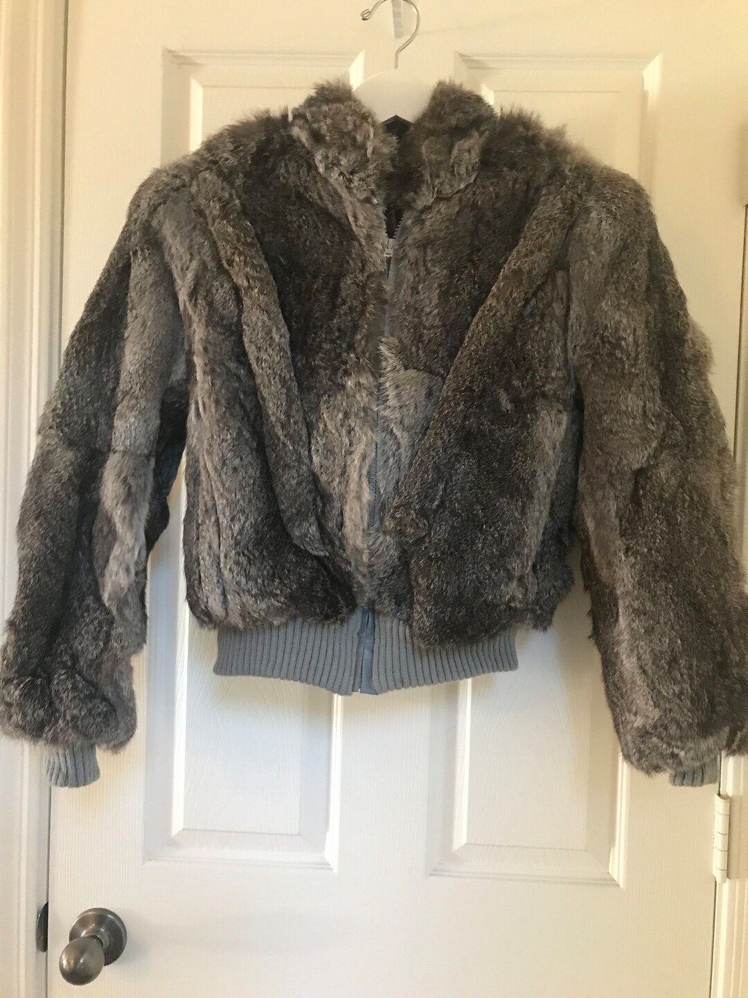 Vintage Rosenbach's Cropped Rabbit Fur Jacket, Size M, Vintage ...
