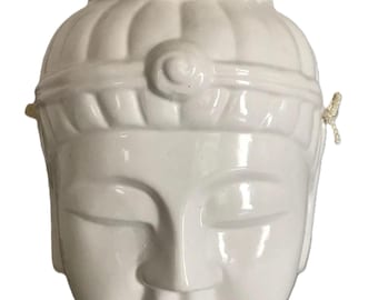 白い陶器のヴィンテージ八角形の花瓶 - Etsy 日本