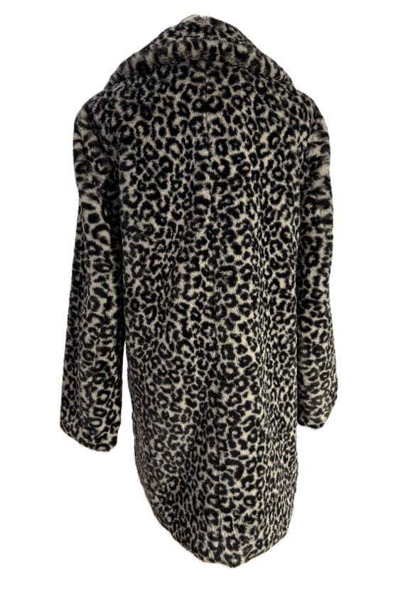 Ann Taylor Faux Fur Leopard Print Coat, Size S Pe… - image 7