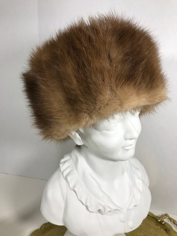 Vintage Hong Kong Furs 1950s hat, Vintage 50s pil… - image 1