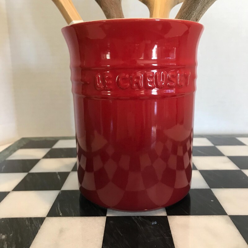 Red Utensil Holder - Etsy