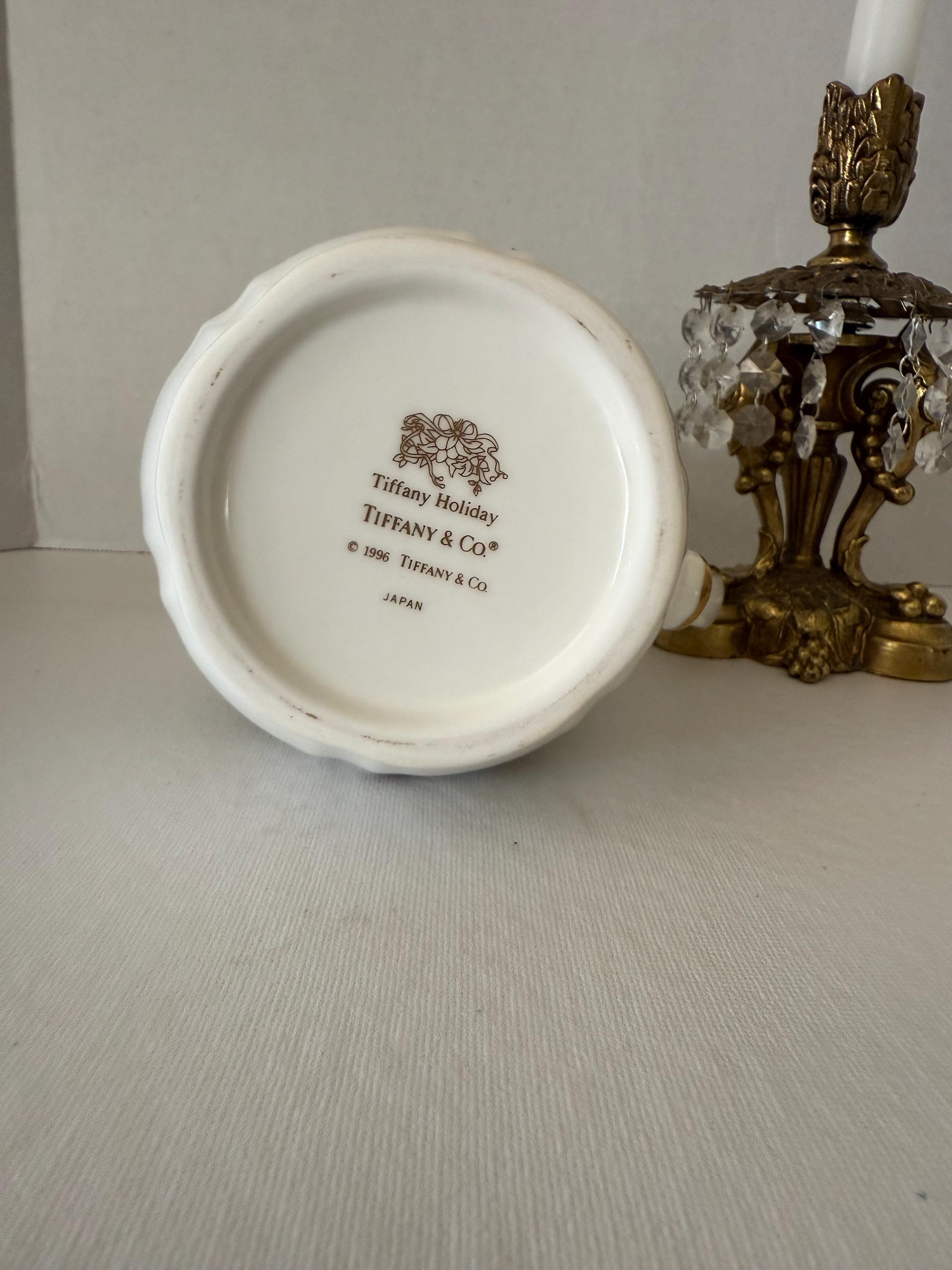 Vintage Tiffany & Co. Retired Holiday Pitcher – 1996 White