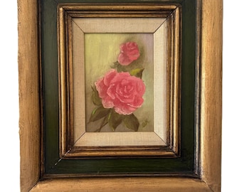 絵画　花 1972年 花の絵画 ハッチェル署名入り、額なし - Etsy 日本