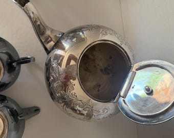 Vintage James Deakin & Sons Silverplate Tea Set, 3-piece