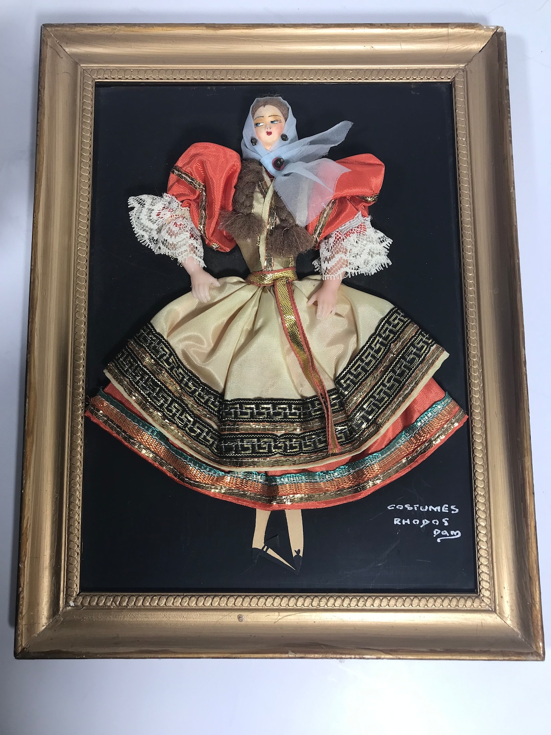 Vintage Folklore Costume Wall Art, Vintage Traditional Dance Costume ...