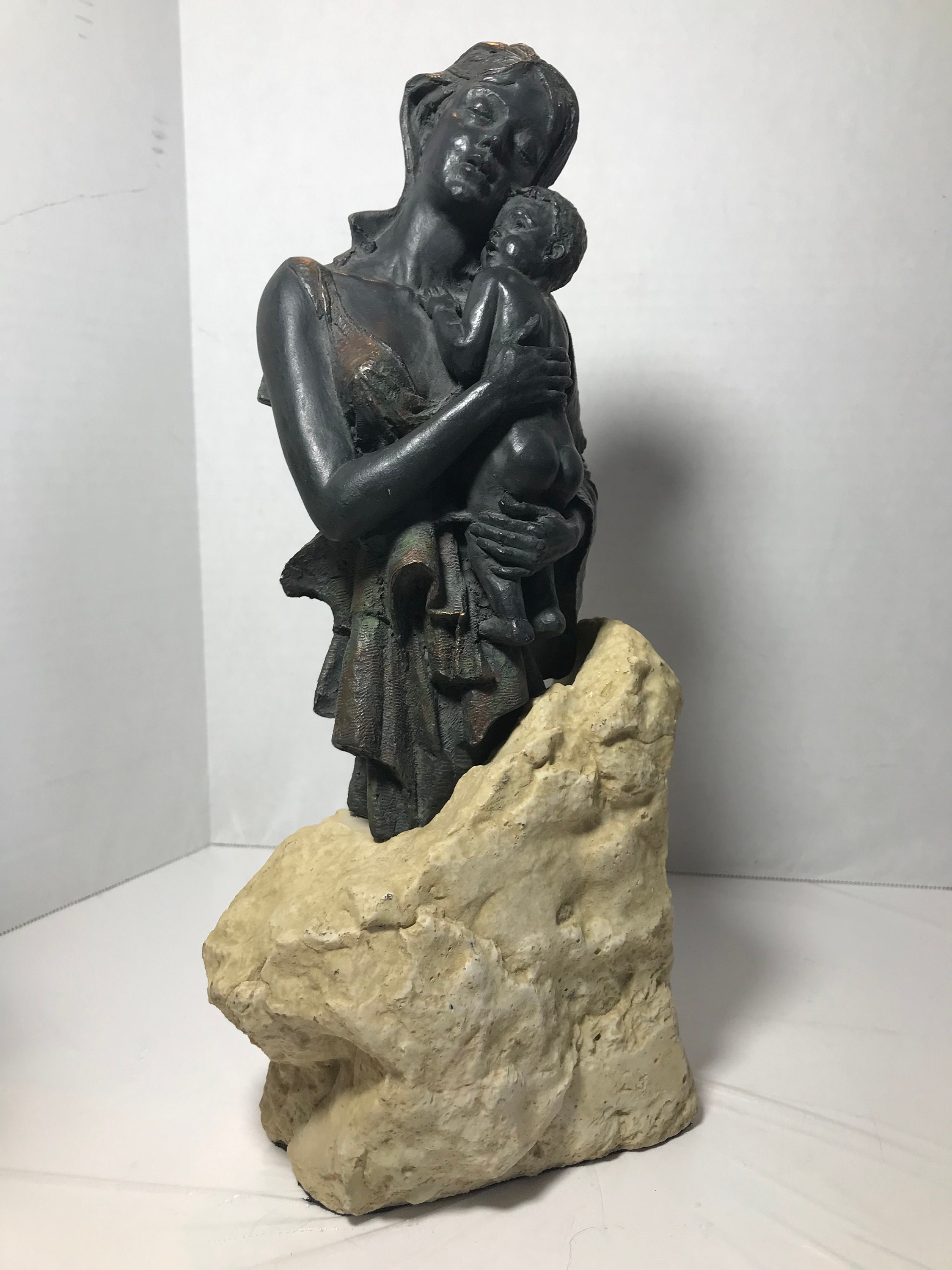 Vintage Bronze Luis La Fuente Statue, Vintage La Fuente Bronze