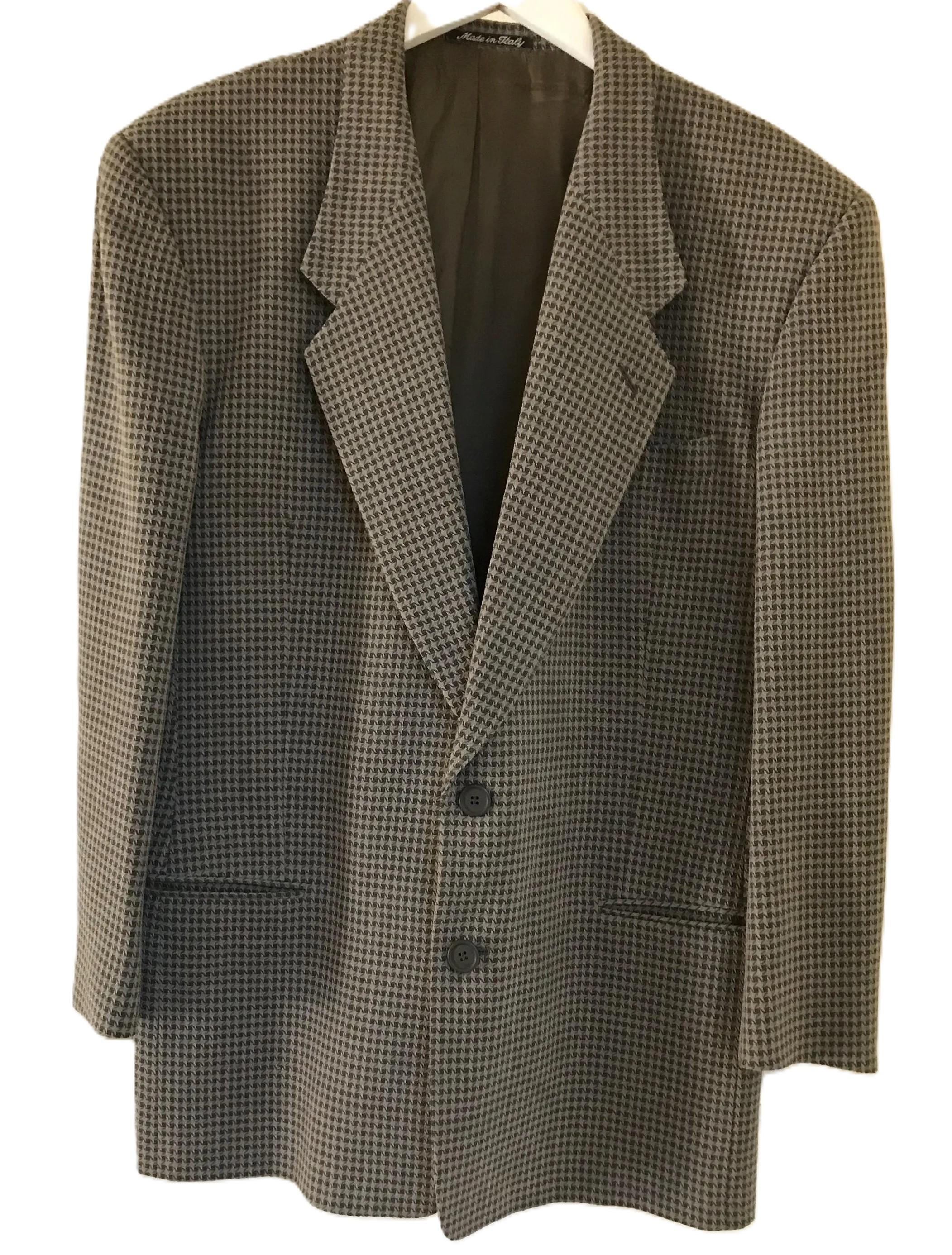 Vintage Giorgio Armani Collezioni Men's Herringbone Jacket , Size