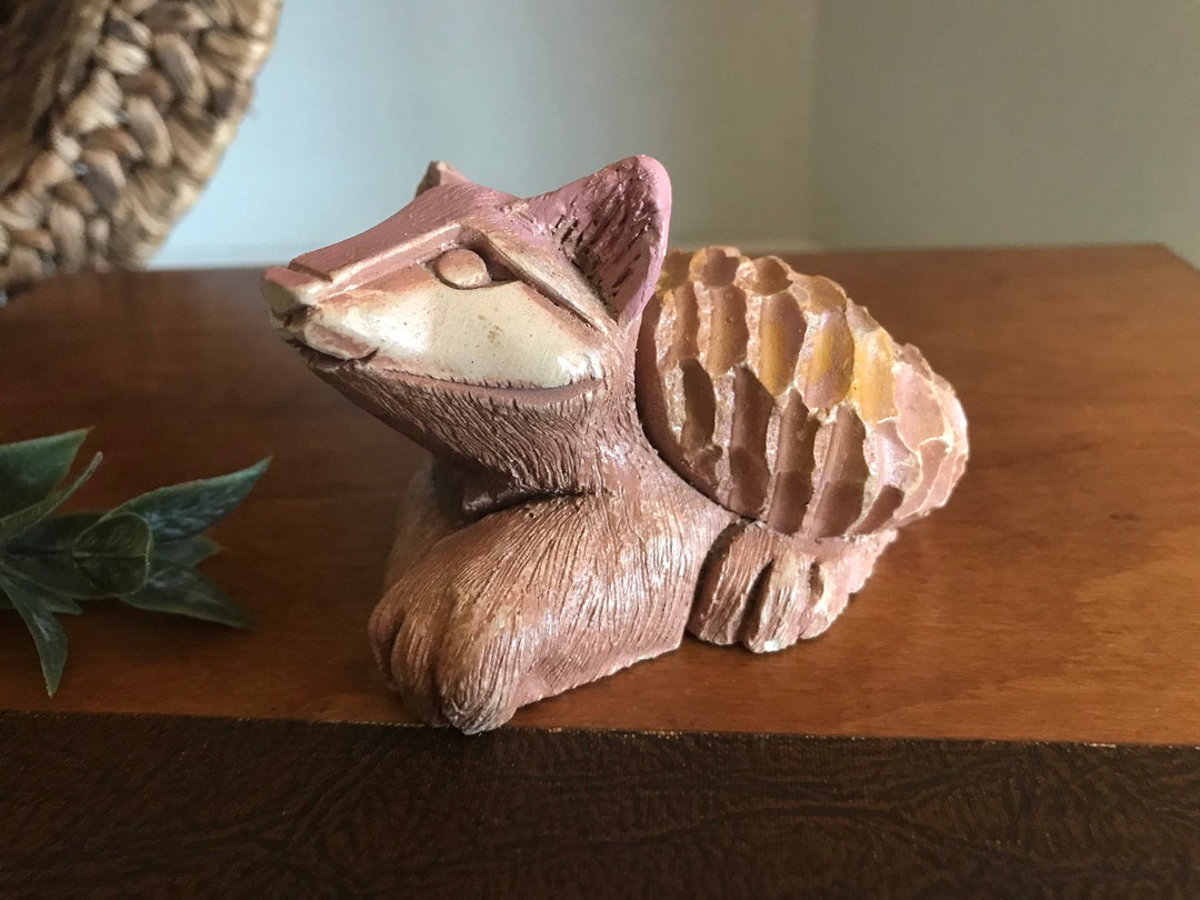 Artesania Riconada Cermaic Fox Figurine Signed, Riconada Reddish Brown ...