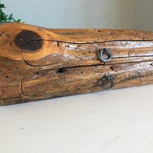Rustic hand carved wooden box, Wood decorative box, Natural wood desk box, Rustic wood carved jewelry box, Masculine wooden box with drawers