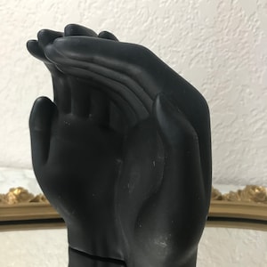 Vintage hand statue, Hand decor, dressing room hand statue, vanity decor hand figurine, hand ring holder, hand jewelry holder, hand display