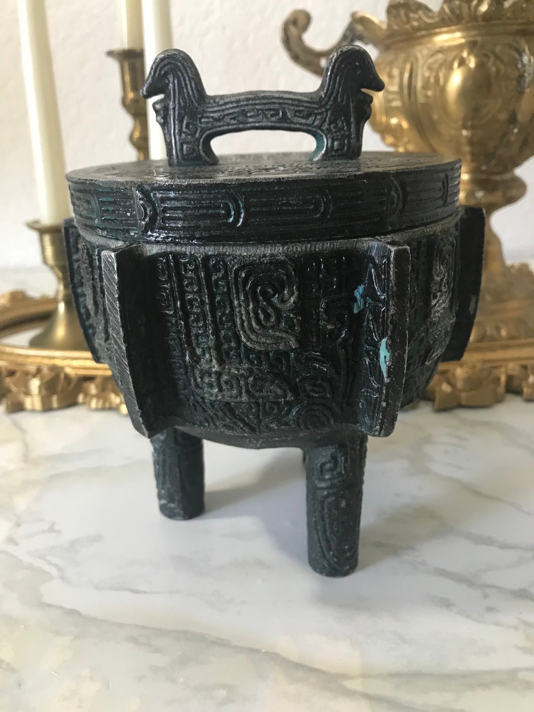 Vintage MCM James Mont Style Ashtray, Mid Century James Mont Style