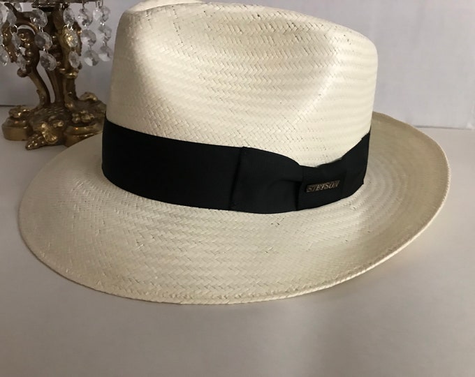 Stetson Aficionado Panama Straw Hat in Putty