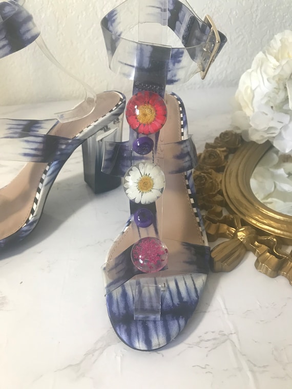 Betsey johnson clear hot sale heels