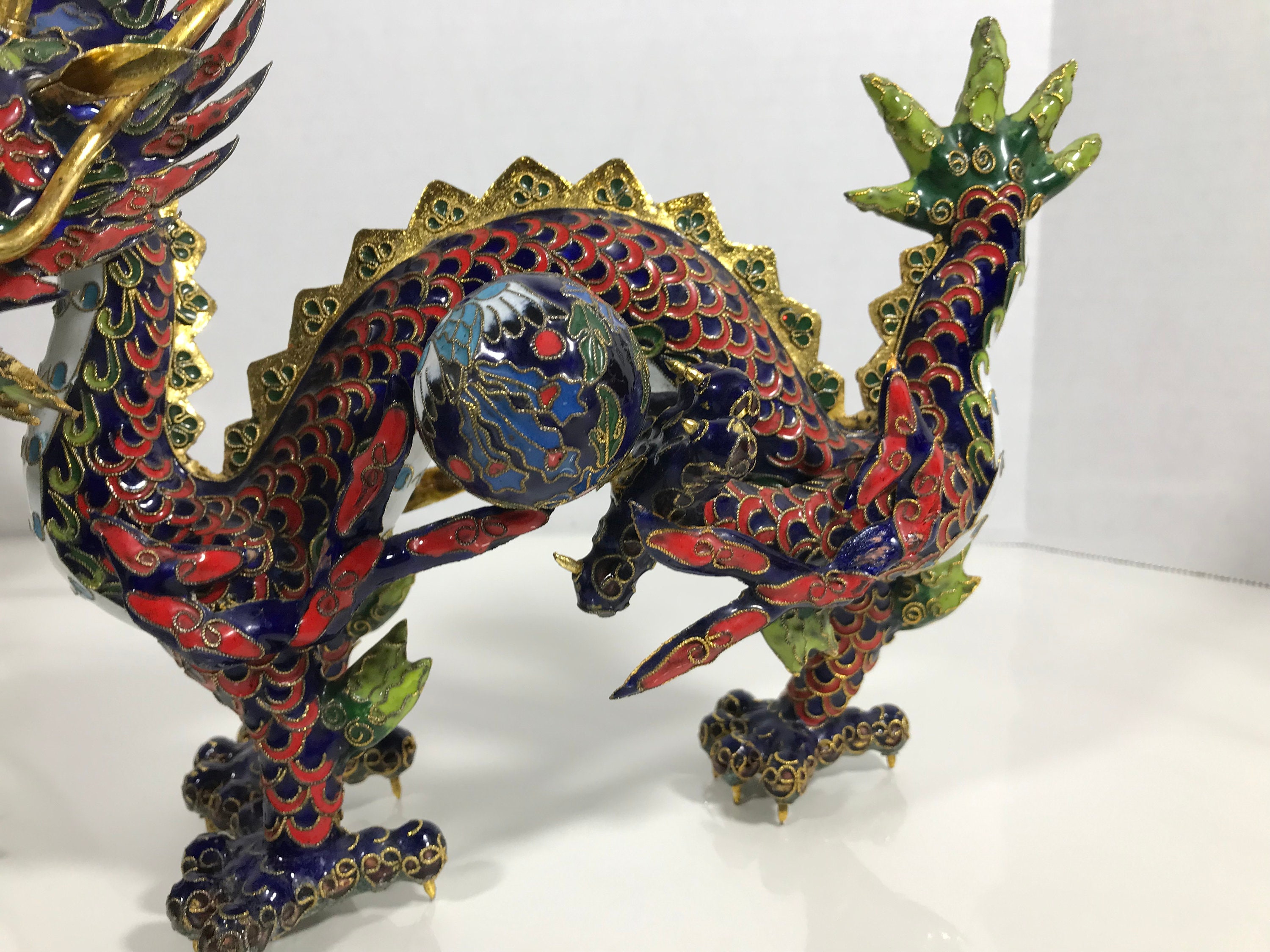 中国 黄金漆線彫 国賓礼品 工芸品 ドラゴン - メルカリ