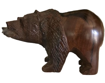 日本製木製アイヌ熊立像（24N-394-1） - Etsy 日本