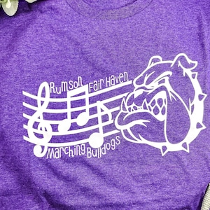 Marching Bulldog Pit Crew Long Sleeve Shirt - Band Parent Tee