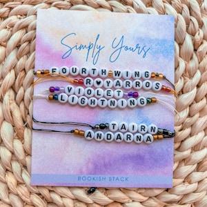 Pulsera de cuentas personalizable de cuarta ala / pulsera de cierre deslizante y ajustable