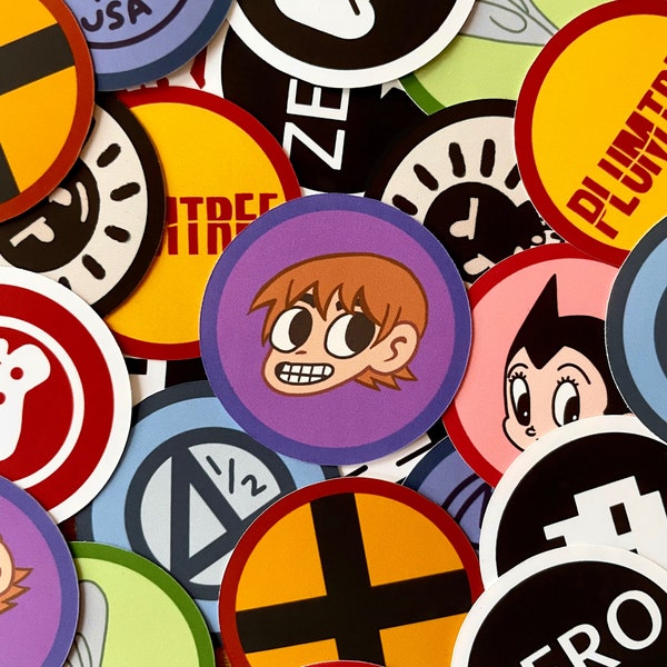 Ensemble d’autocollants Scott Pilgrim