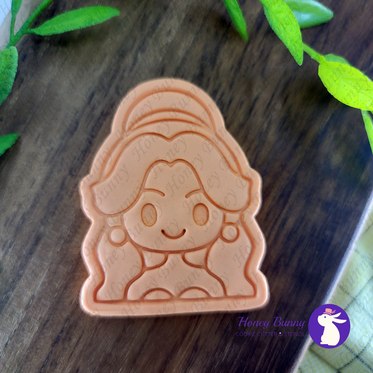 Belle Cookie Cutter and Stamp 2pcs / Princess Cookie Cutter Etsy