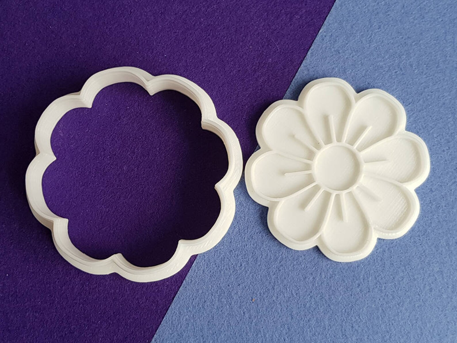 Flower 04 Cookie Cutter and Stamp Etsy