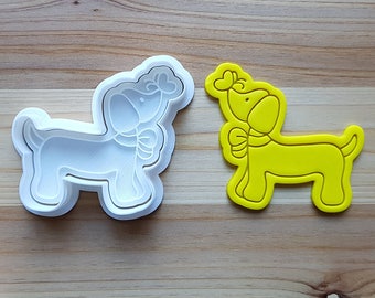 Dachshund with Butterfly Cookie Cutter and Stamp