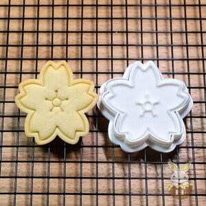 A Cherry Blossom Cookie Cutter and Stamp image 3