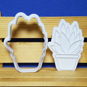 Cookie Cutter and Stamp Succulent Santorini / Succulent Cookie Cutter / Cactus Cookie Cutter image 4