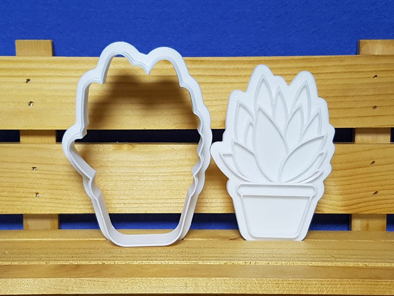 Cookie Cutter and Stamp Succulent Santorini / Succulent Cookie Cutter / Cactus Cookie Cutter image 4